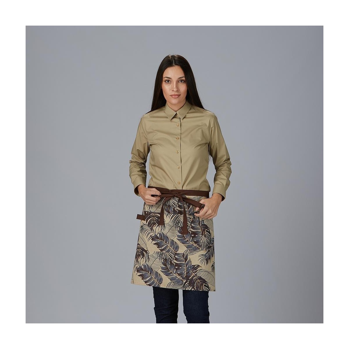 DELANTAL CORTO ESTAMPADO UNISEX