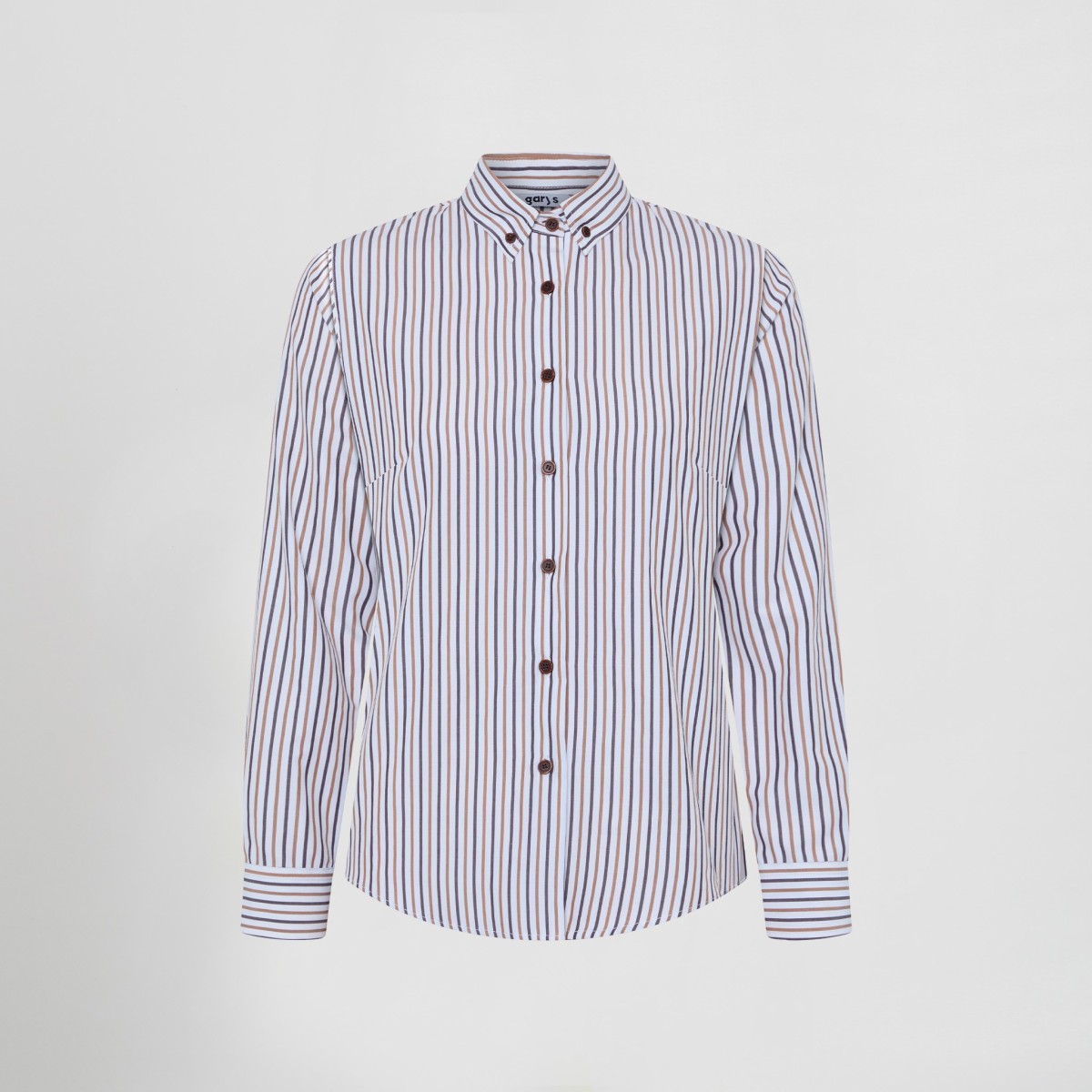 CAMISA MUJER RAYAS POPELIN