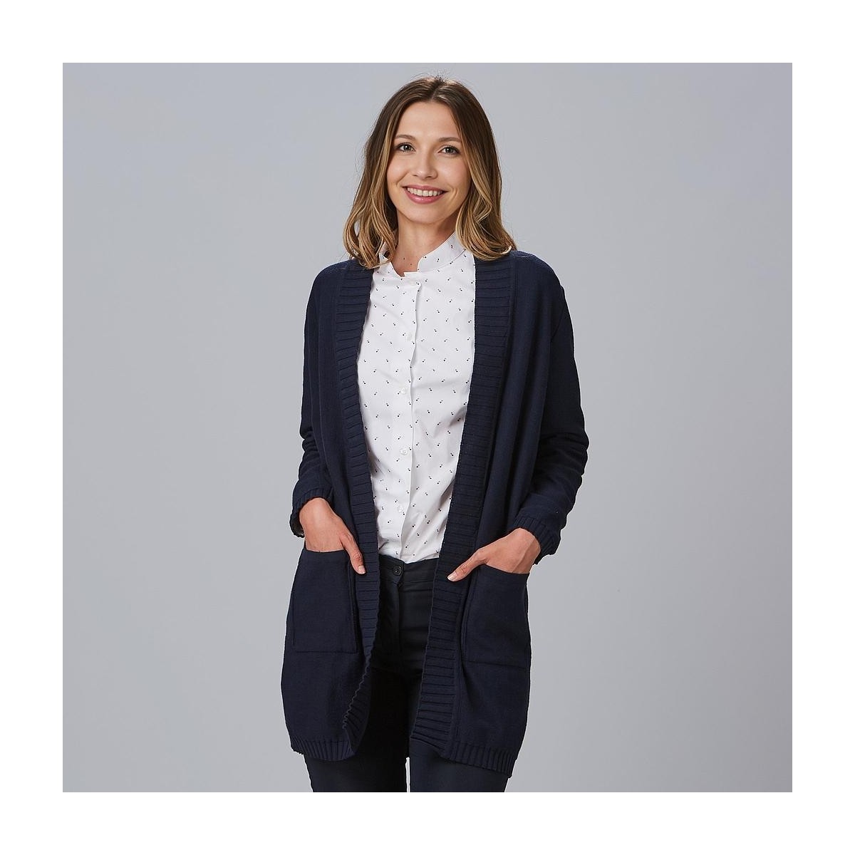 CARDIGAN MUJER CUELLO SOLAPA