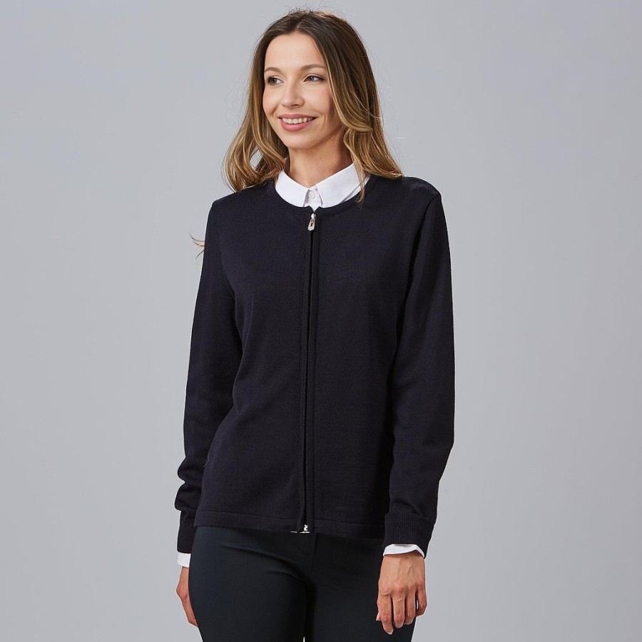 CARDIGAN PUNTO FINO CREMALLERA