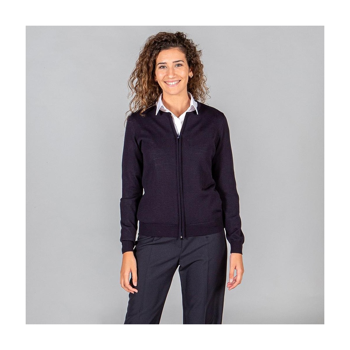 CARDIGAN PUNTO FINO CREMALLERA