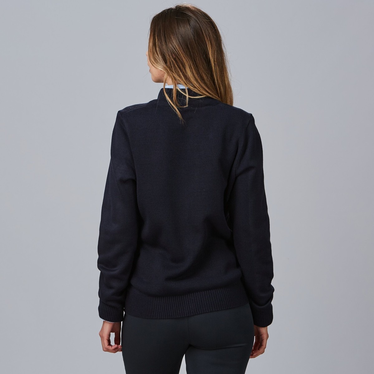 CARDIGAN PUNTO GRUESO CREMALLERA