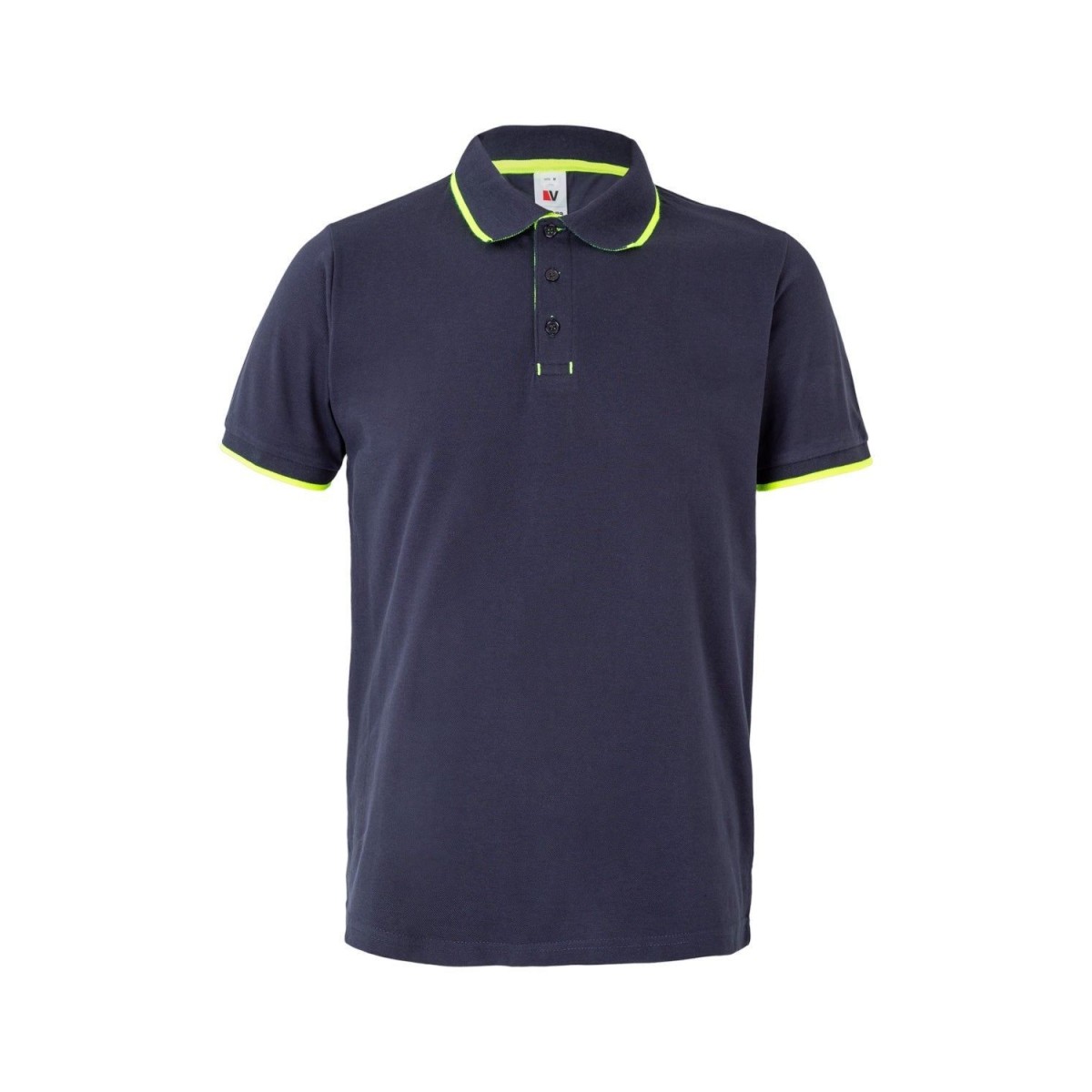 POLO BICOLOR RAYA MANGA CORTA
