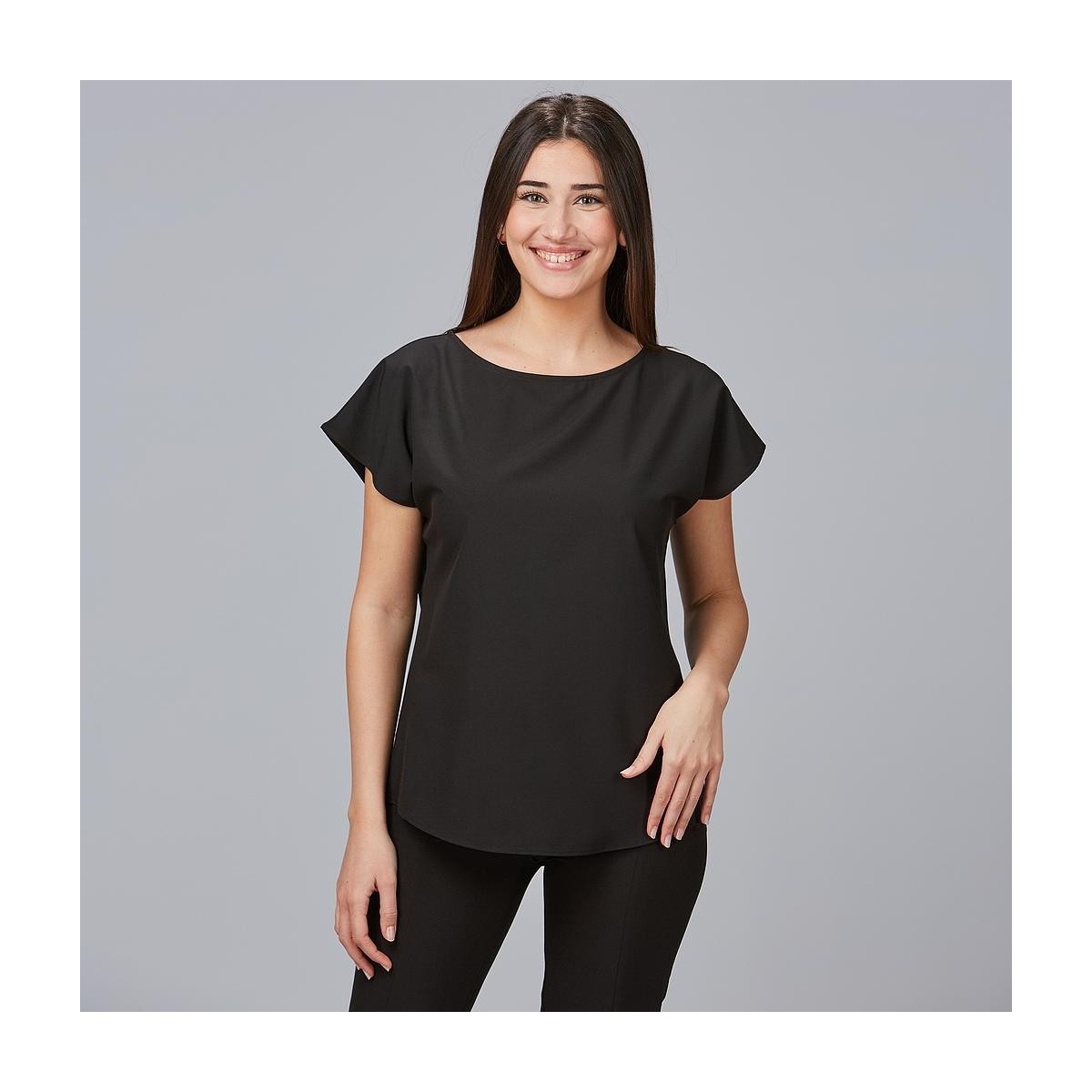 BLUSA MICROFIBRA MUJER ELEGANTE