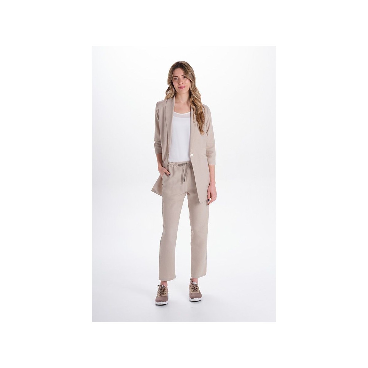 CHAQUETA SANITARIA MUJER TRES CUARTOS
