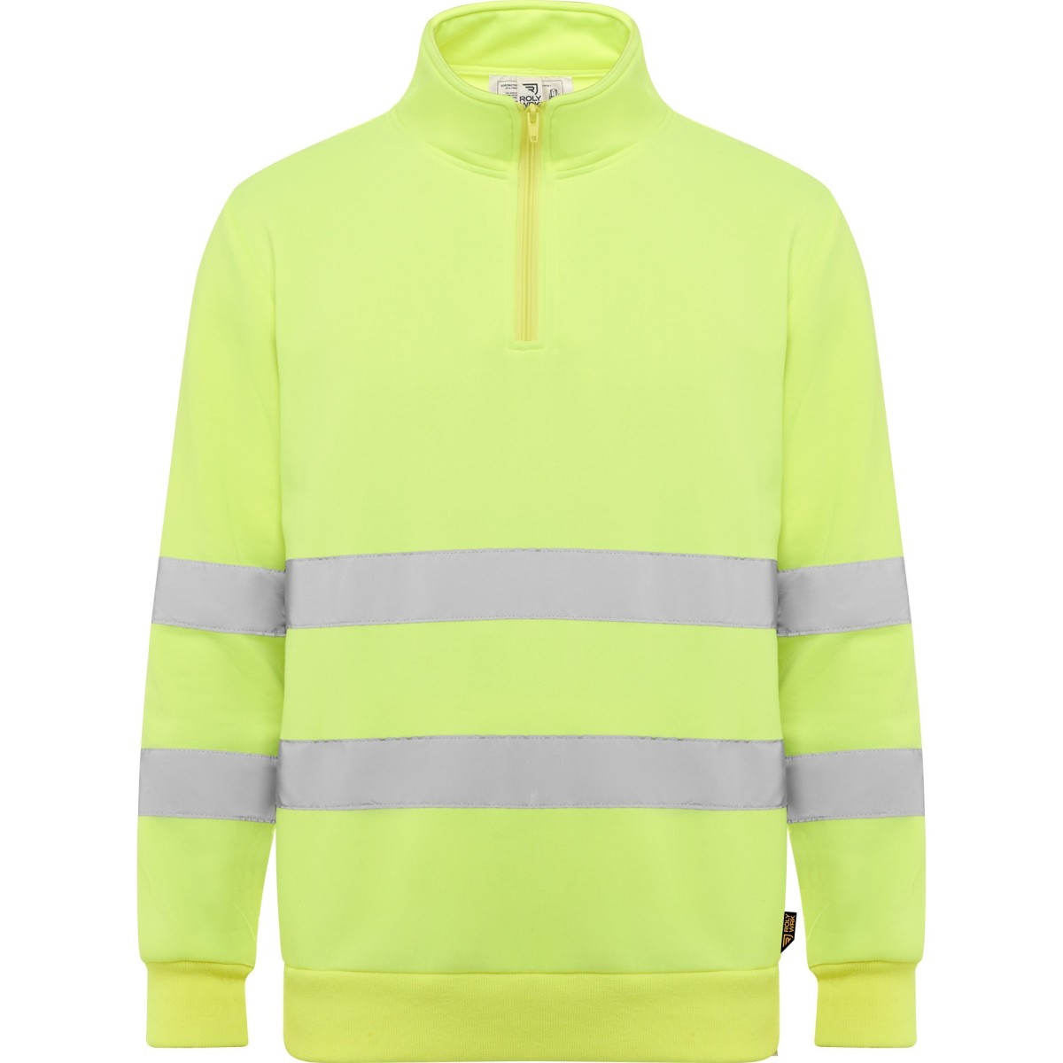 SUDADERA ALTA VISIBILIDAD CREMALLERA MEDIA REFLECTANTE