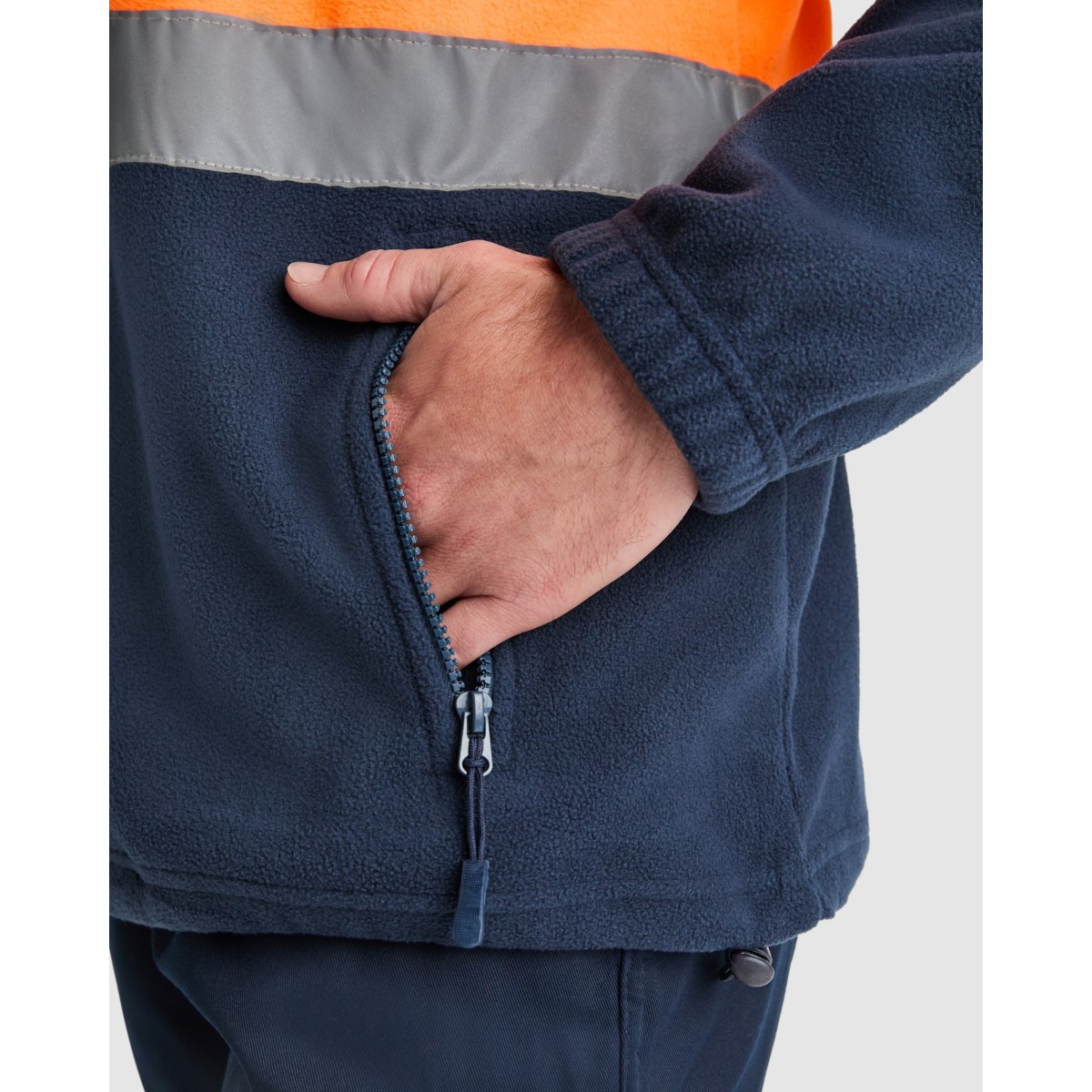 CHAQUETA POLAR ALTA VISIBILIDAD IMPERMEABLE