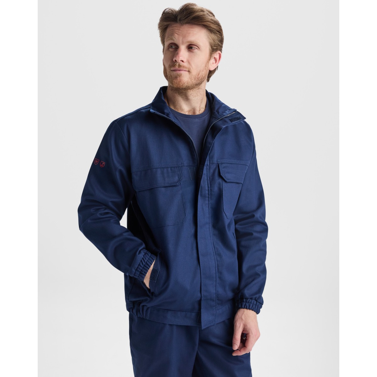 CHAQUETA IGNÍFUGA ANTIESTÁTICA PARA SOLDADURA