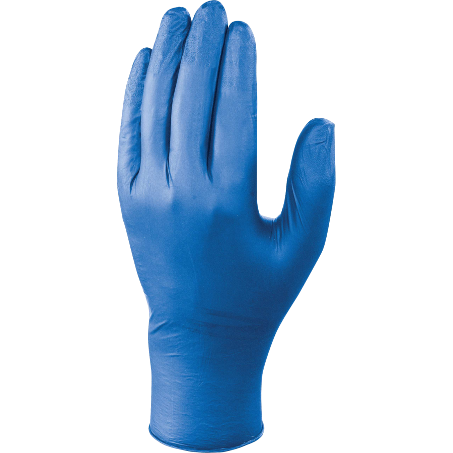 ⭐ Guantes de nitrilo desechables Caja 100 uds. | Azules de Vergara