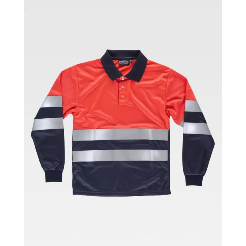 POLO ROJO COMBINADO MANGA LARGA A.V. SANTA GEMA